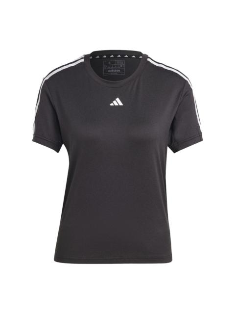 adidas (WMNS) adidas AEROREADY Train Essentials 3-Stripes T-Shirt Asia Sizing 'Black White' IC5039