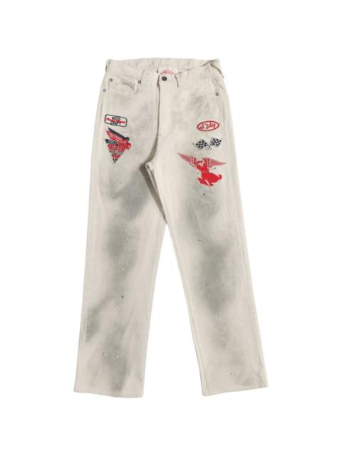 samuel zelig Service patch-detail trousers