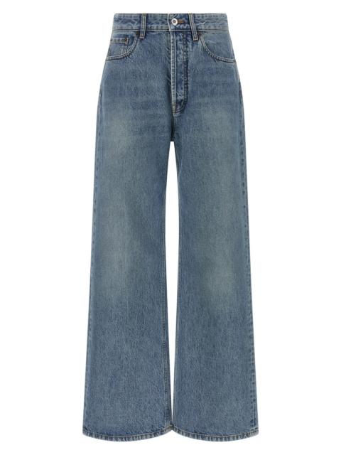 Miu Miu Logo Embroidery Jeans
