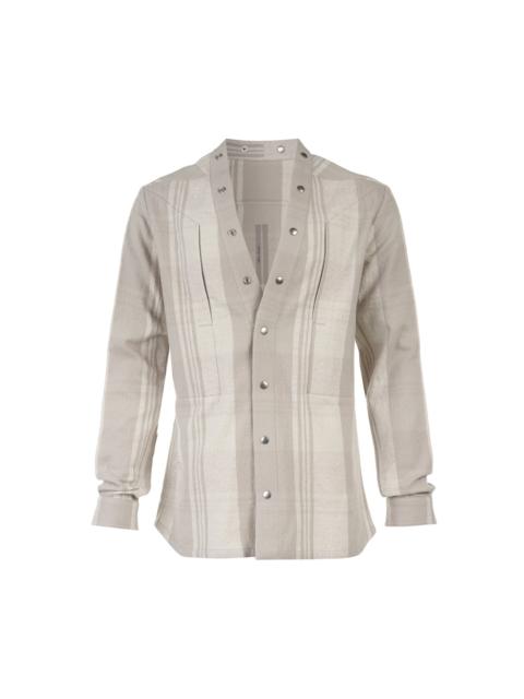 Rick Owens Larry Fogpocket Warm Plaid Shirt