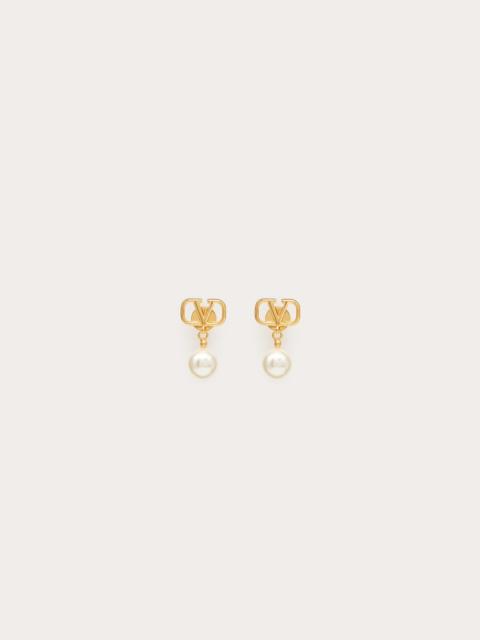 Valentino VLOGO SIGNATURE EARRINGS WITH SWAROVSKI® PEARLS