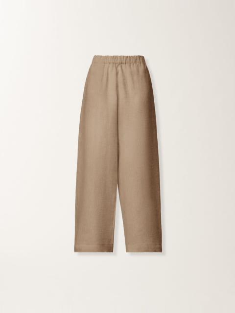 FABIANA FILIPPI Trevi pants in taupe linen canvas