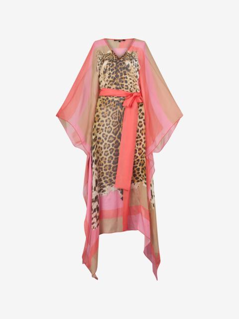 Roberto Cavalli Cavalli Pop Print Silk Kaftan