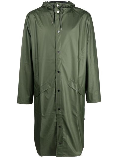 RAINS drawstring hood raincoat
