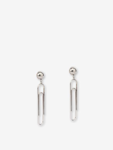 Moschino PAPER CLIPS DROP EARRINGS