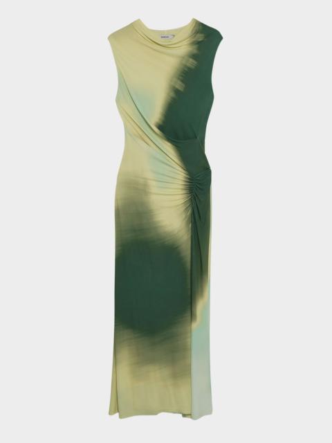 Acacia Sleeveless Ruched Midi Dress