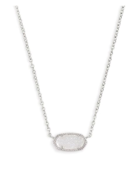 KENDRA SCOTT Elisa Gold Pendant Necklace in Iridescent Drusy