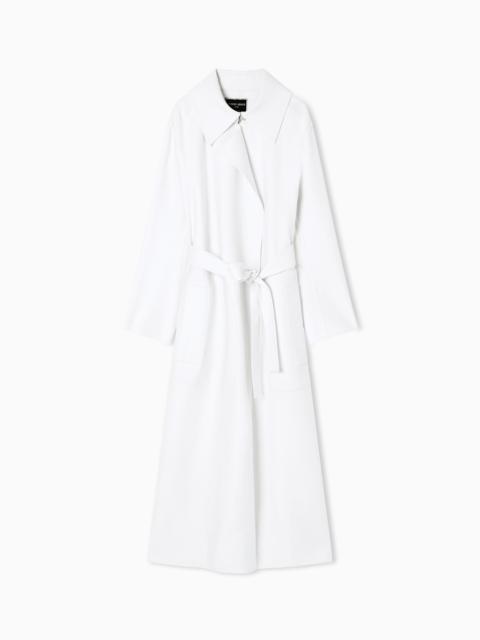 GIORGIO ARMANI VIRGIN-WOOL LONG COAT