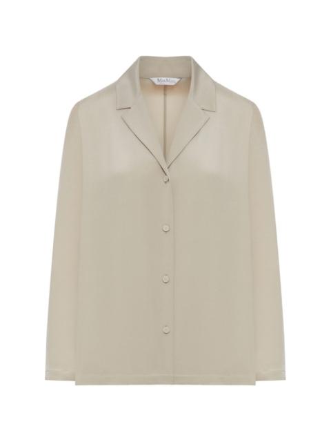 Max Mara bowling collar long-sleeve shirt