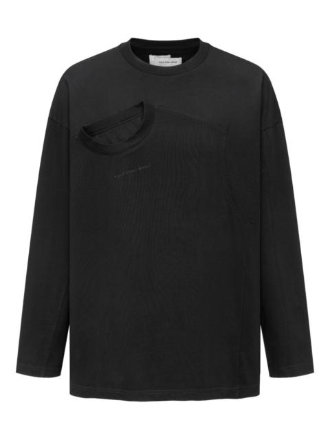 FENG CHEN WANG cutout long-sleeve T-shirt