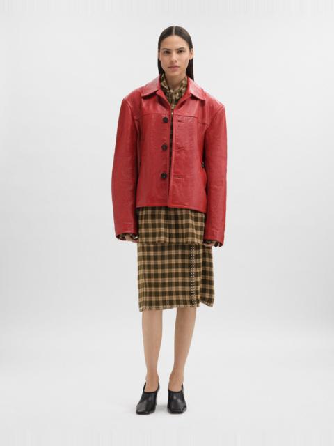 WALES BONNER Kamala Leather Jacket