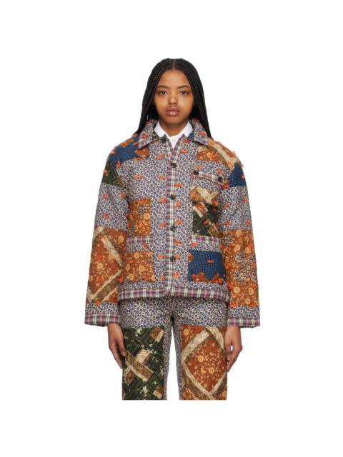 BODE Multicolor Criss Cross Quilt Jacket