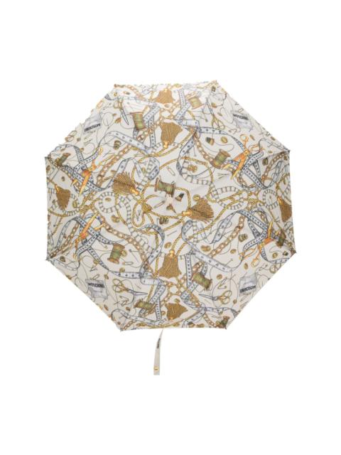graphic-print compact umbrella