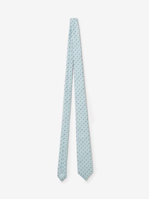 Burberry Classic Cut Polka Dot Silk Jacquard Tie