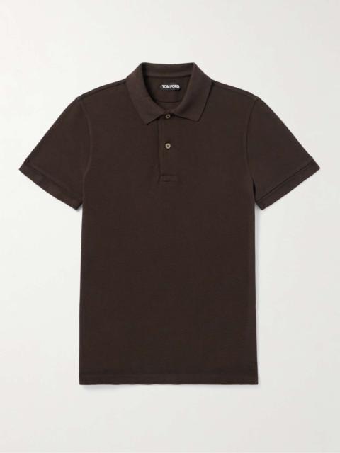 TOM FORD Cotton-Piqué Polo Shirt