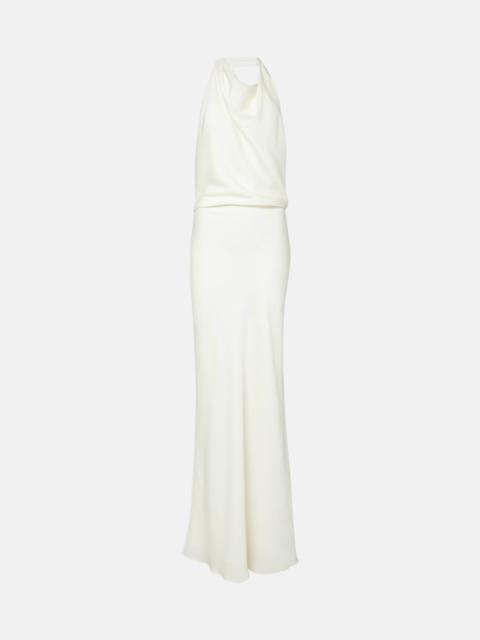 SIMKHAI Reannon draped satin gown