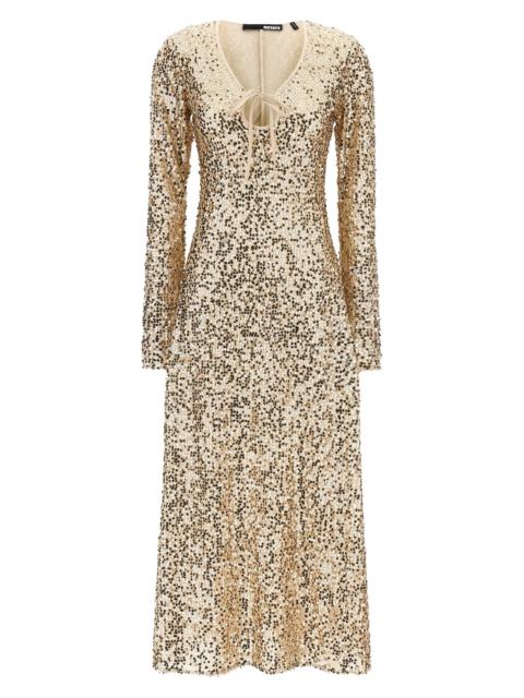 ROTATE 'Net Sequins Midi' dress