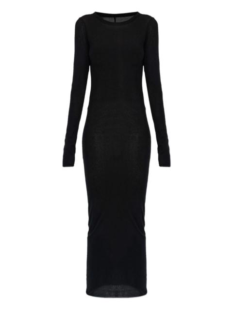 long-sleeve midi dress