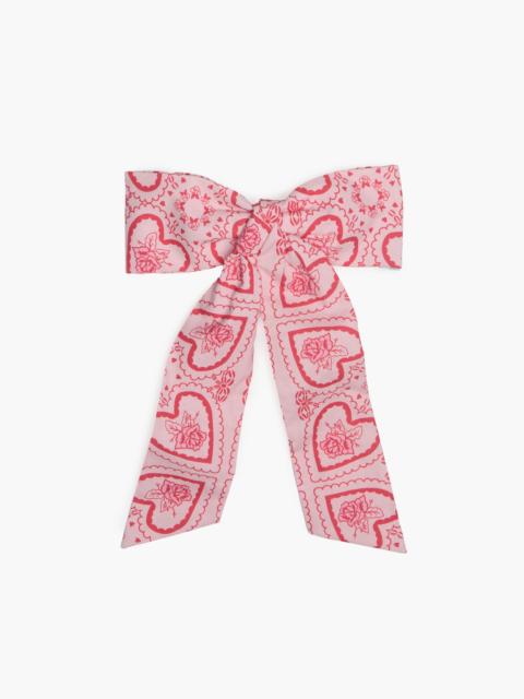 Hill House Home The Belle Bow - Red Patchwork Doily Heart