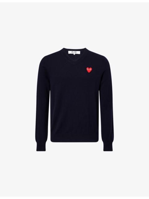 Comme des Garçons PLAY Embroidered-Logo Wool Jumper