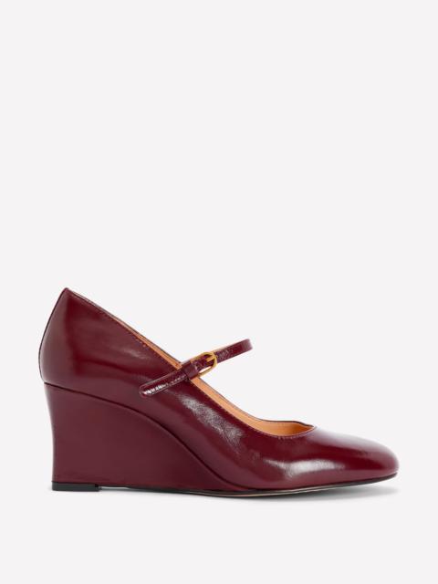 BODEN Wedge Mary Janes-Oxblood