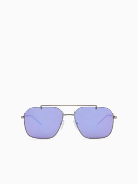 EMPORIO ARMANI Men’s rectangular sunglasses