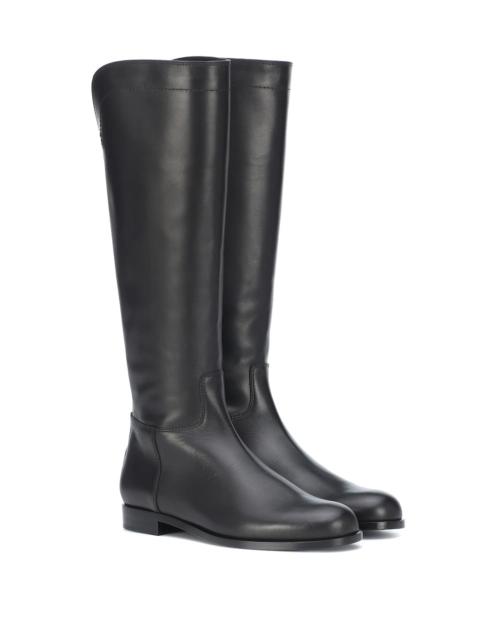 Welly leather boots