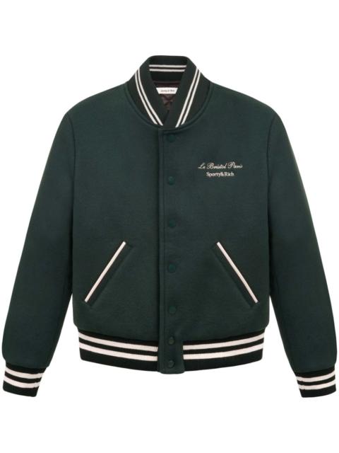 Sporty & Rich Faubourg wool varsity jacket