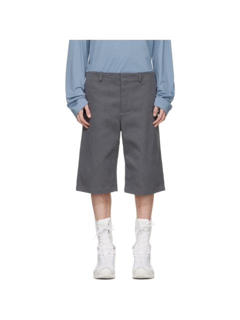 RIER Gray Antique Gabardine Shorts