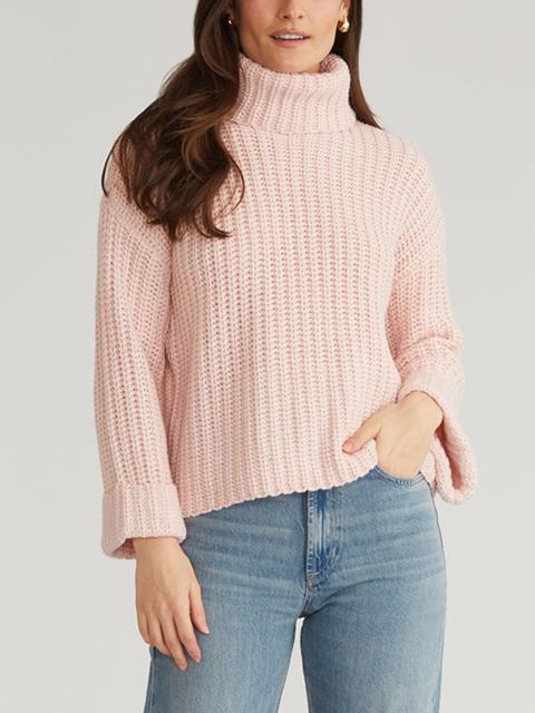 525 america Vida: Turtleneck Shaker Pullover