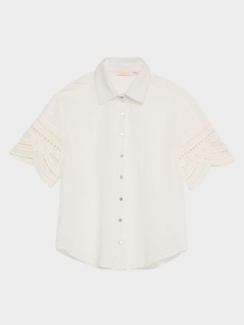 RAMY BROOK Shamaya Embroidered Button-Front Shirt