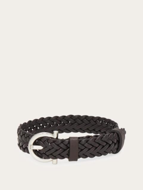FERRAGAMO Woven bracelet with Gancini clasp