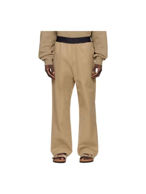 ESSENTIALS Fear of God Essentials Tan Cotton Lounge Pants Oak FOG-SS22-588