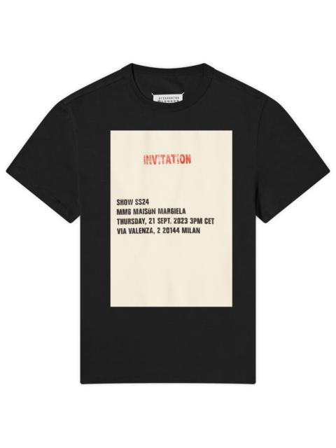 MM6 Maison Margiela MM6 Maison Margiela Show Invitation Logo T-Shirt