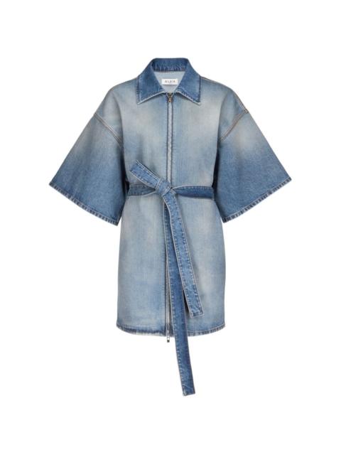 Alaïa belted zip mini dress