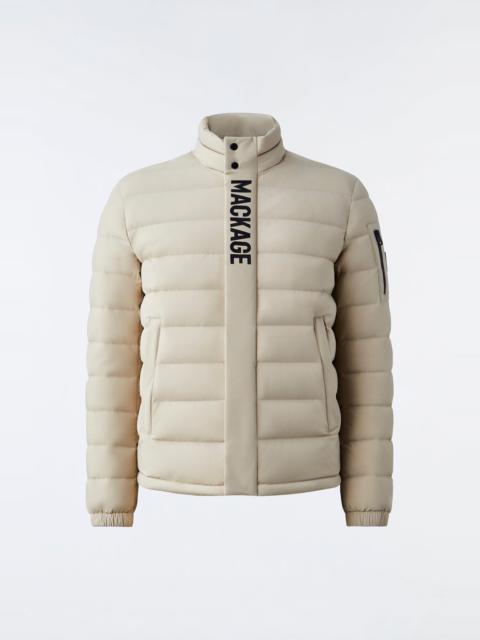 MACKAGE PIERS Stretch light down jacket with stand collar