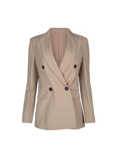 Brunello Cucinelli BEIGE WOOL JACKET ELEGANT STYLE