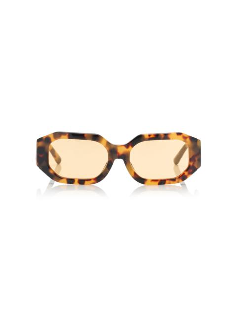 THE ATTICO Blake Geometrical Acetate Sunglasses brown