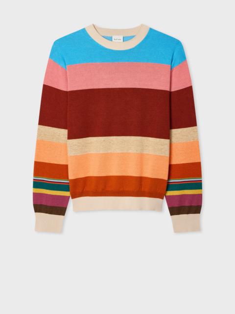 Paul Smith Cotton-Linen Bold Stripe Sweater