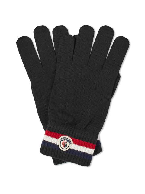 Moncler Moncler Tricolour Logo Gloves