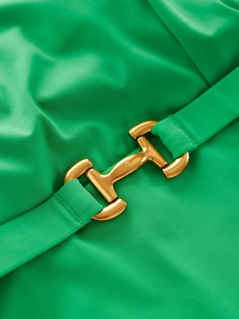 BODEN Lefkada Square Neck Swimsuit-Green Snaffle
