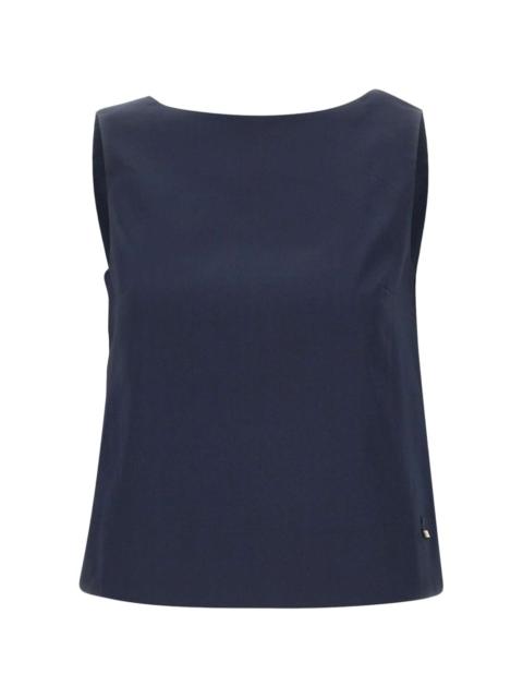 Herno boat neck bows blouse