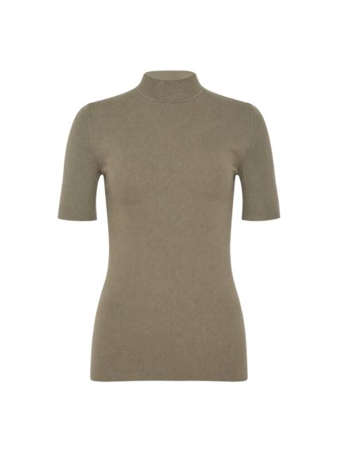 Jil Sander Fine Technical Short Sleeve Turtleneck