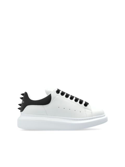 spike stud leather sneakers