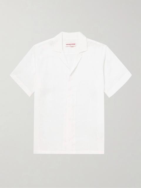 ORLEBAR BROWN Maitan II Camp-Collar Linen Shirt