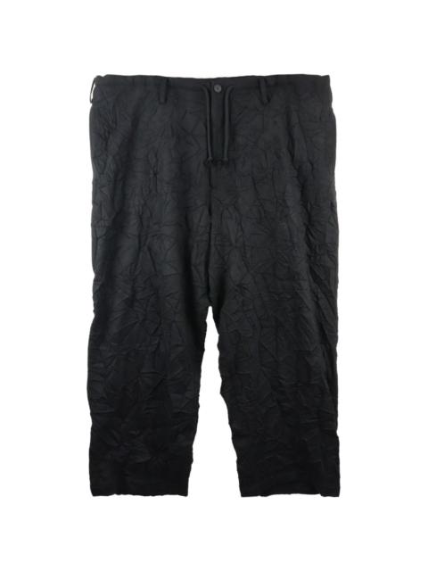 crinkled wool-blend shorts
