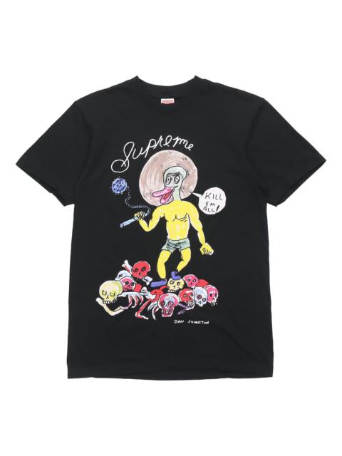 Supreme Supreme x Daniel Johnston Kill Em All T-Shirt SS20 Week 12 'Black Light Green' SUP-SS20-634