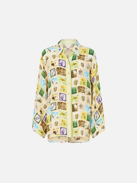 CAMILLA WIDE SLEEVE BLOUSE