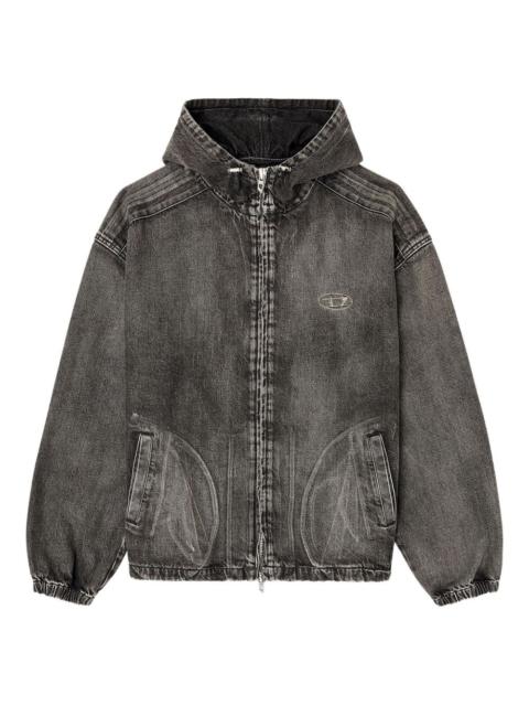 Diesel x Thug Club hooded denim jacket