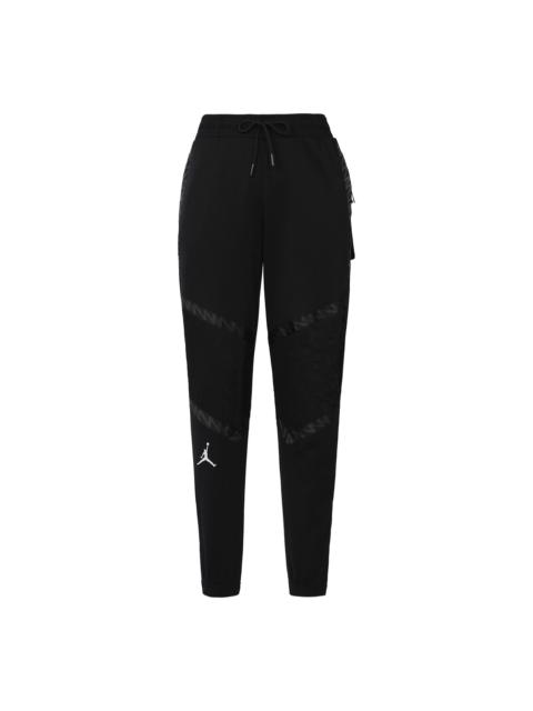 Jordan Air Jordan Dri-FIT Zion Big Pocket Patchwork Print Knit Sports Bundle Feet Pants Black DH0585-011
